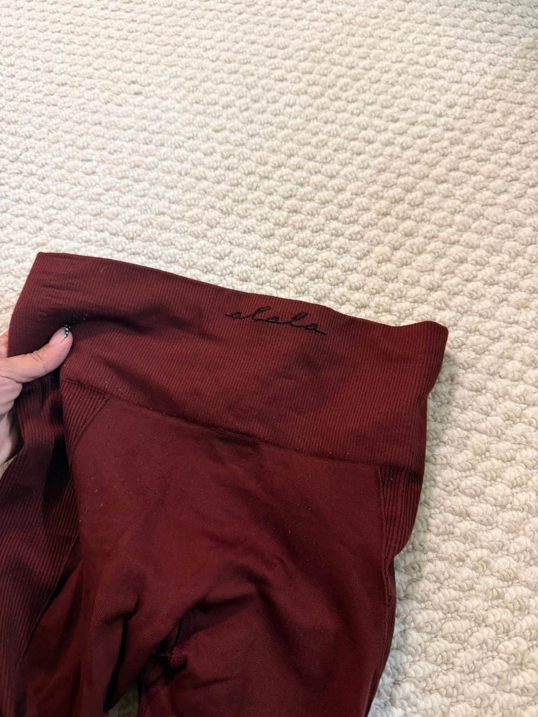Alala Burgundy Leggings - Size Small image indicator(3)