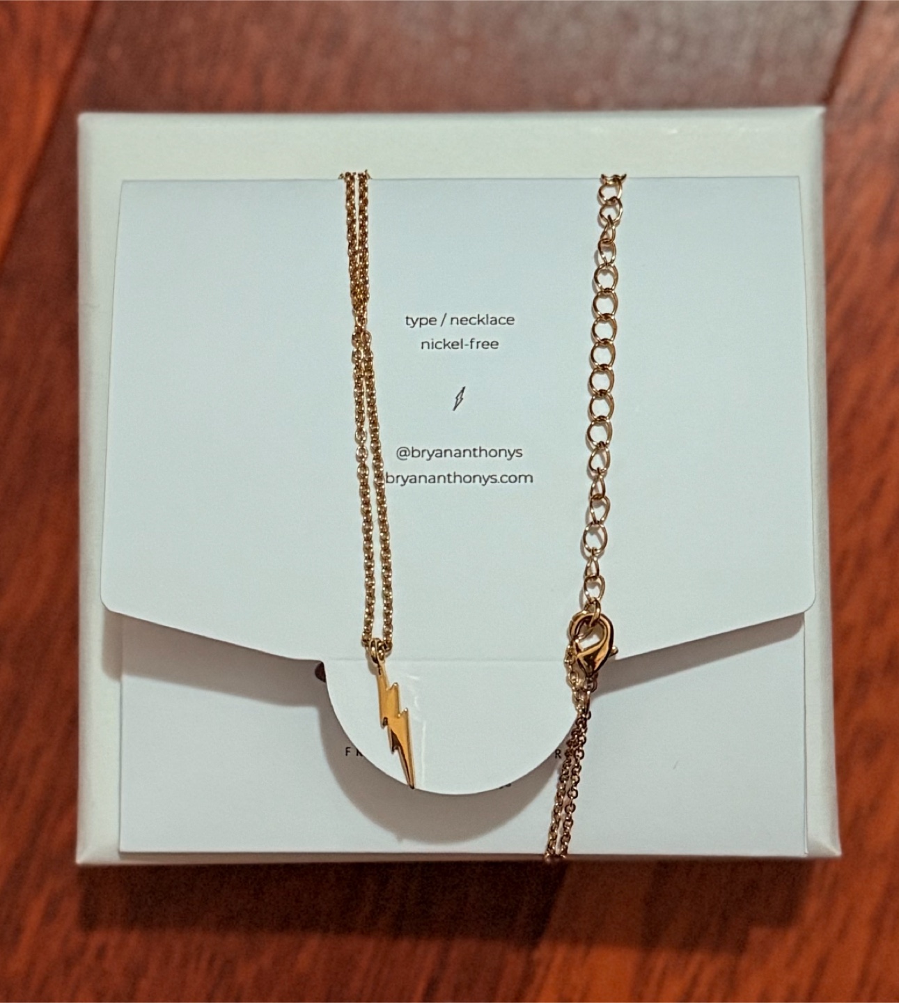 Bryan Anthonys Lightning Bolt Necklace - Gold
