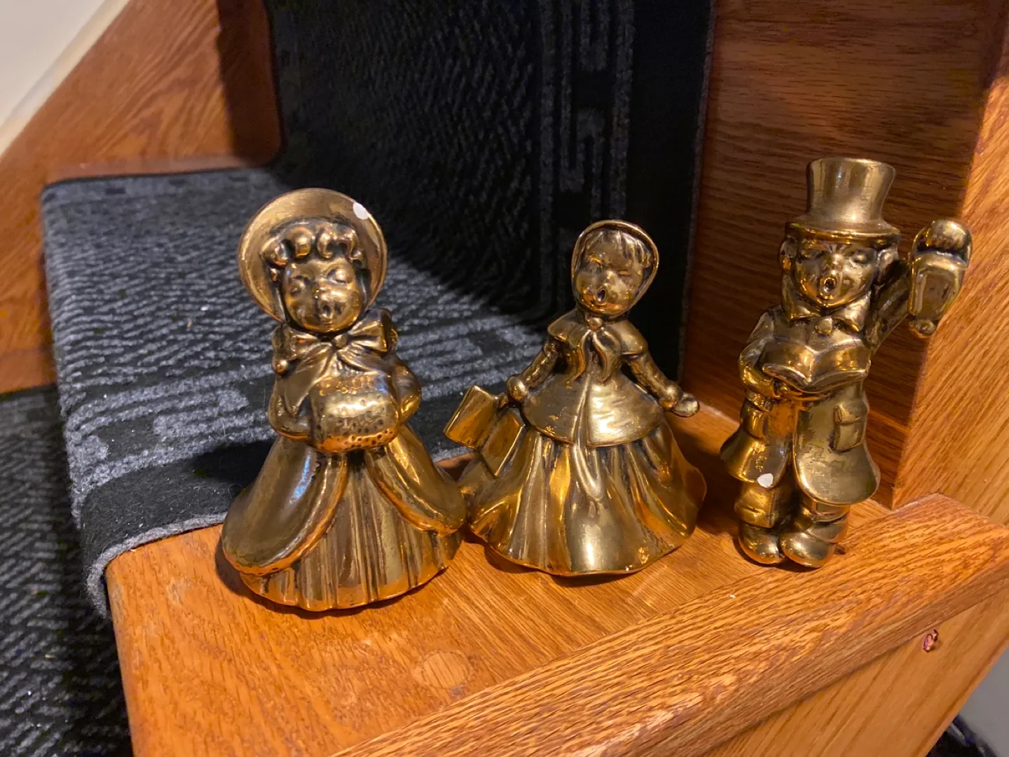 Vintage Brass Figurines - Set of 3 thumbnail