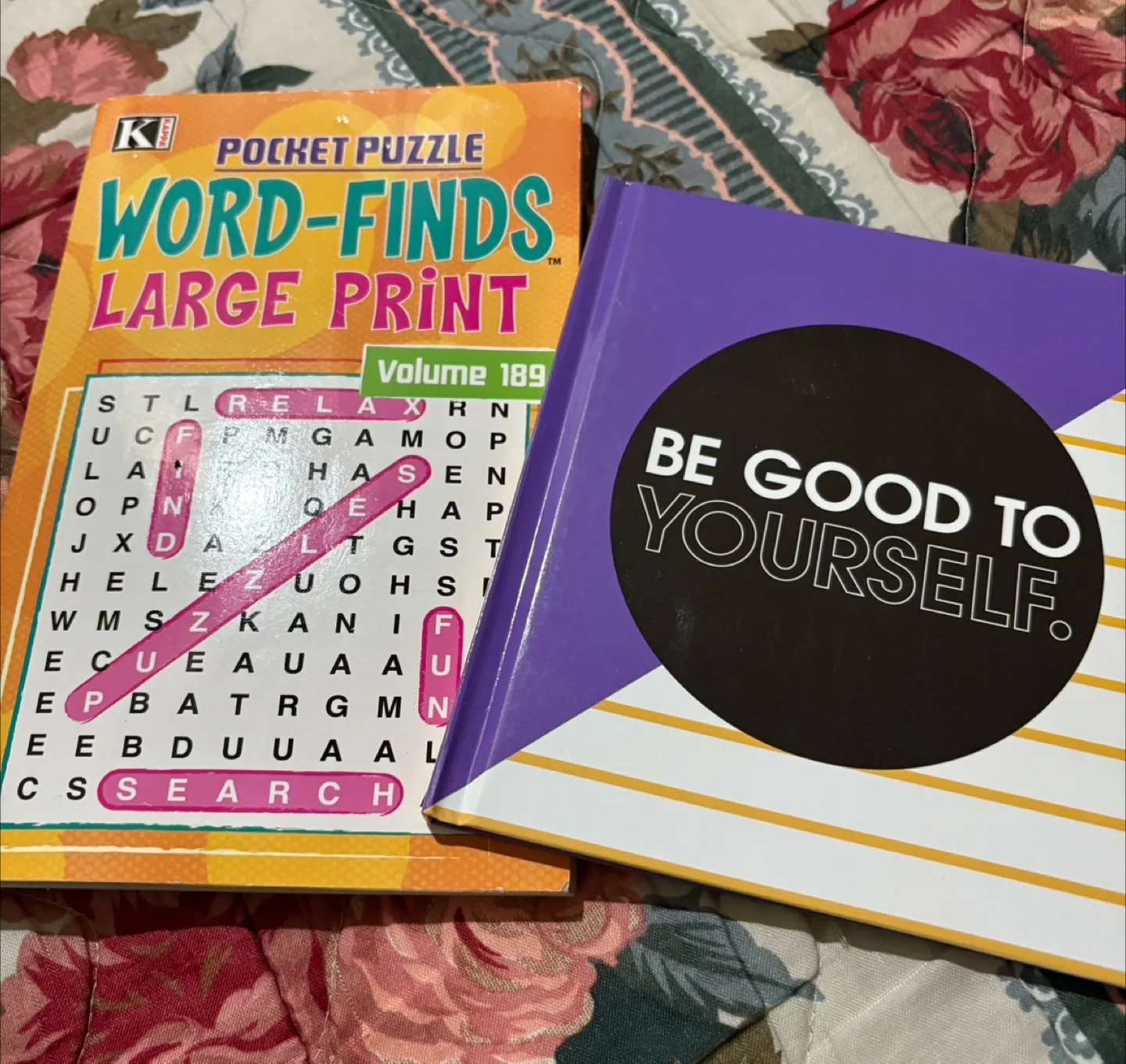 Pocket Puzzle Word-Finds & 'Be Good To Yourself' Book thumbnail