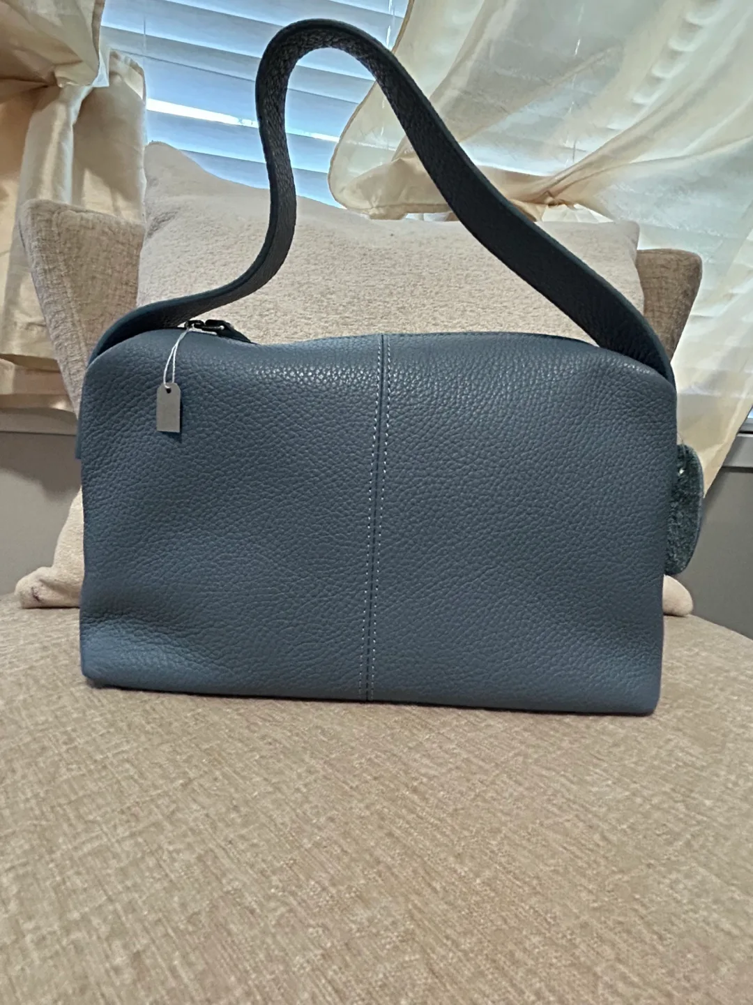 Leather Handbag - Blue image indicator(2)