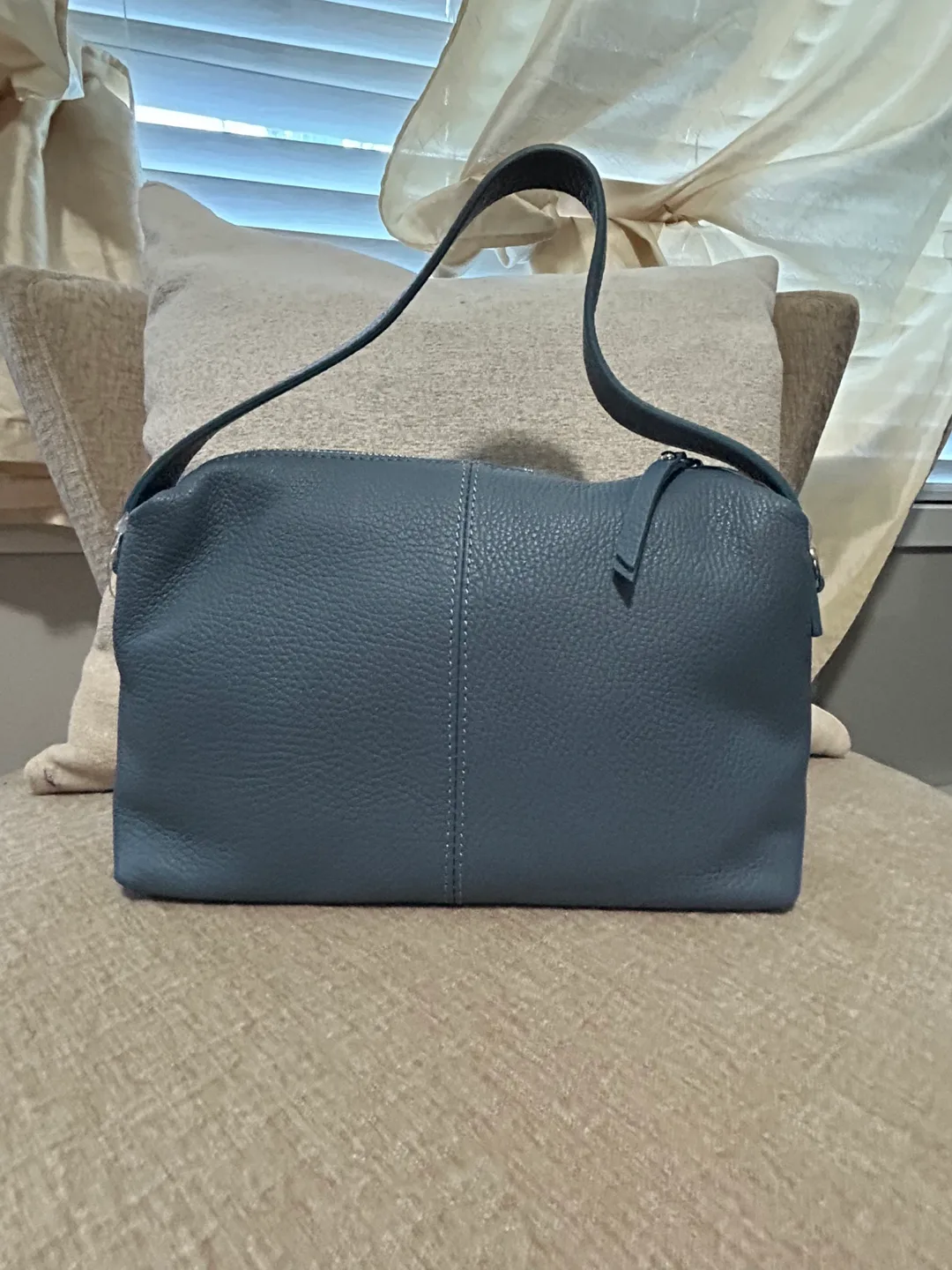 Leather Handbag - Blue image indicator(3)