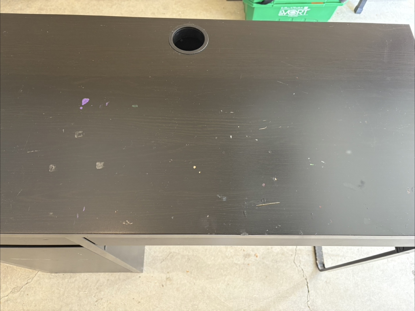 Black desk and office chair set - photo 3