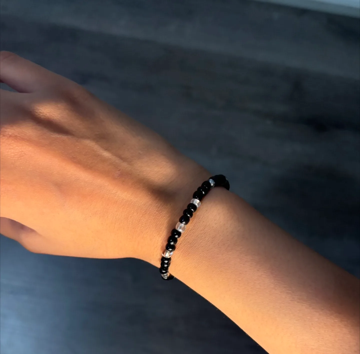 Black Beaded Bracelet thumbnail