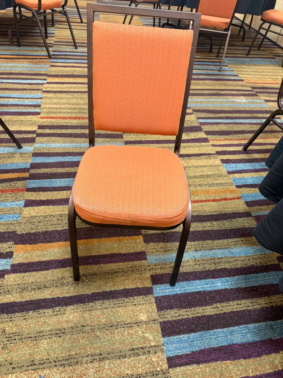 Orange Stacking Chair thumbnail