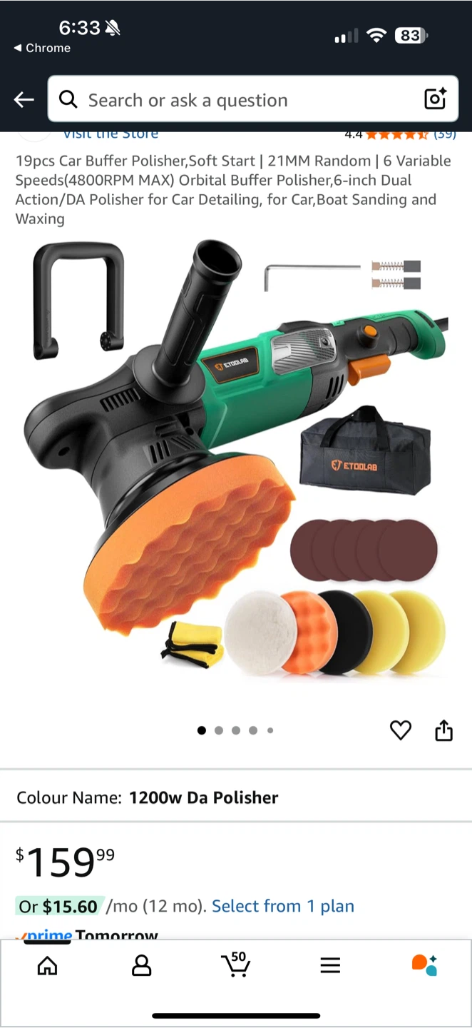 ETOOLAB 1200W DA Polisher Kit - Like New!