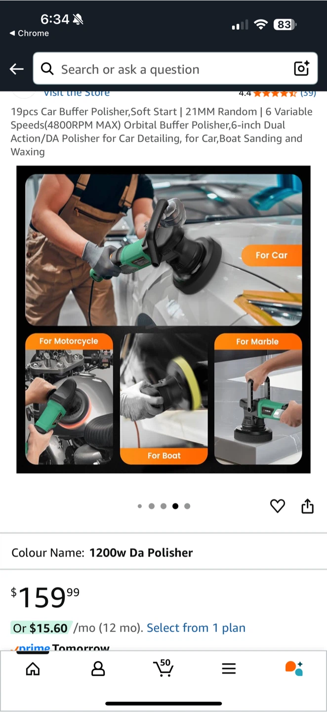 ETOOLAB 1200W DA Polisher Kit - Like New! - photo 4