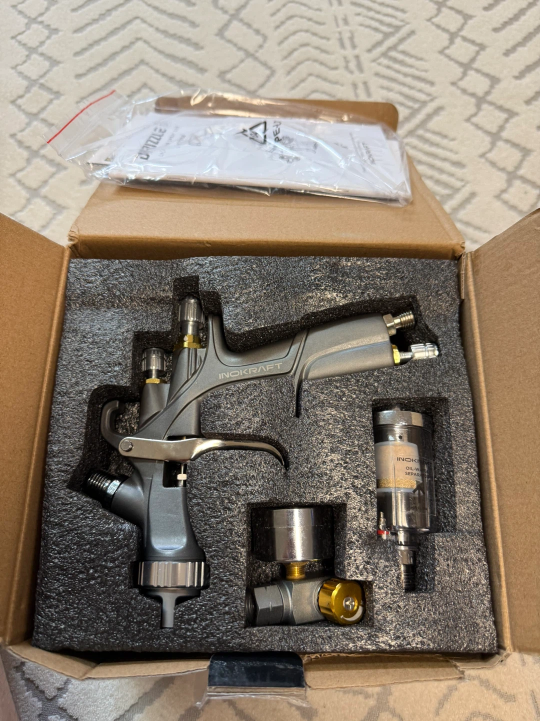 InoKrafts D1 LVLP Air Spray Gun Premium Kit - NEW - photo 4