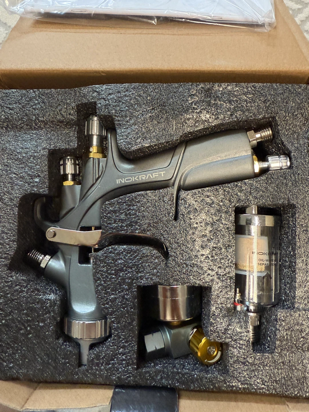 InoKrafts D1 LVLP Air Spray Gun Premium Kit - NEW - photo 3
