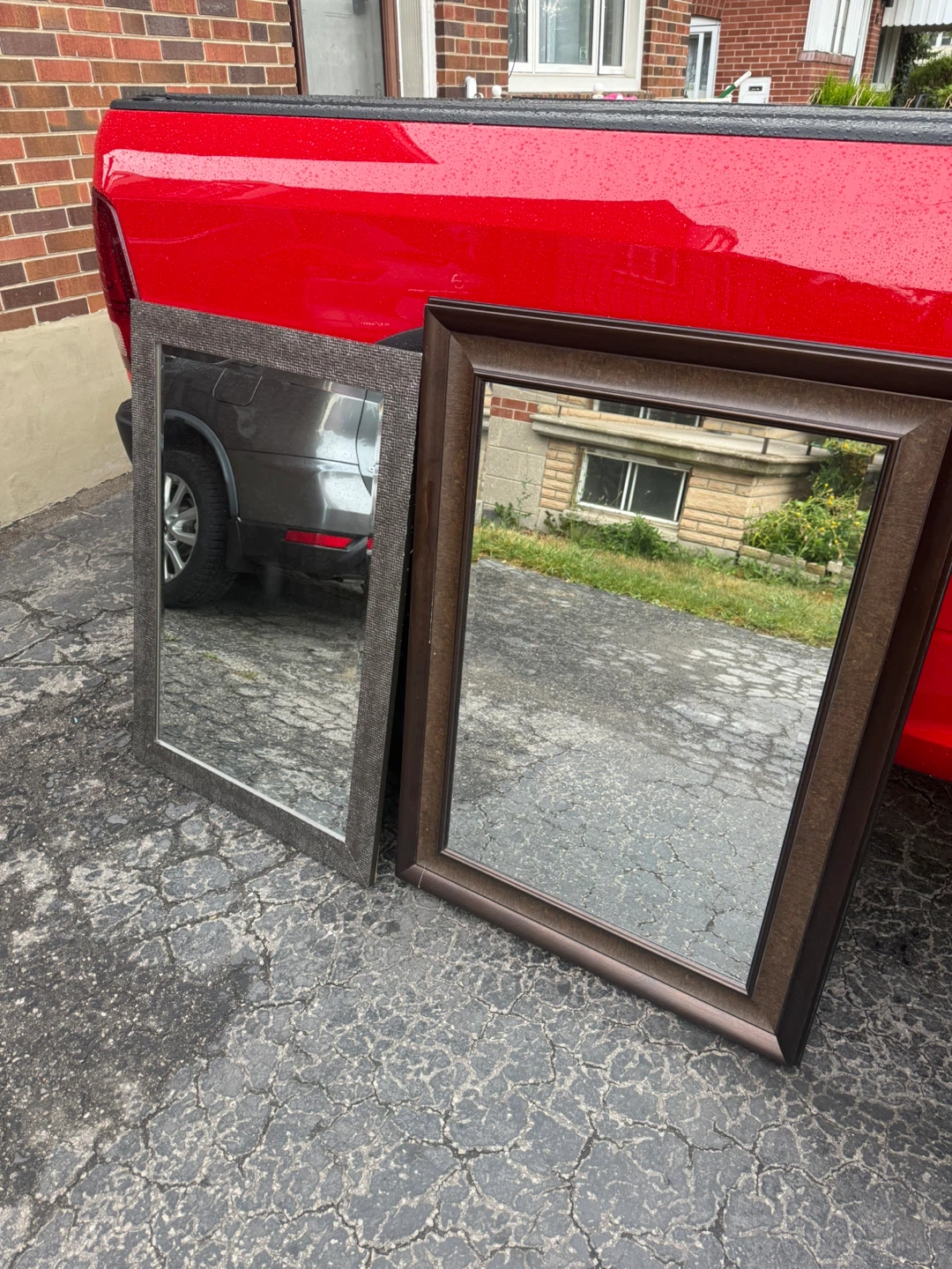 Two Framed Mirrors - Home Decor