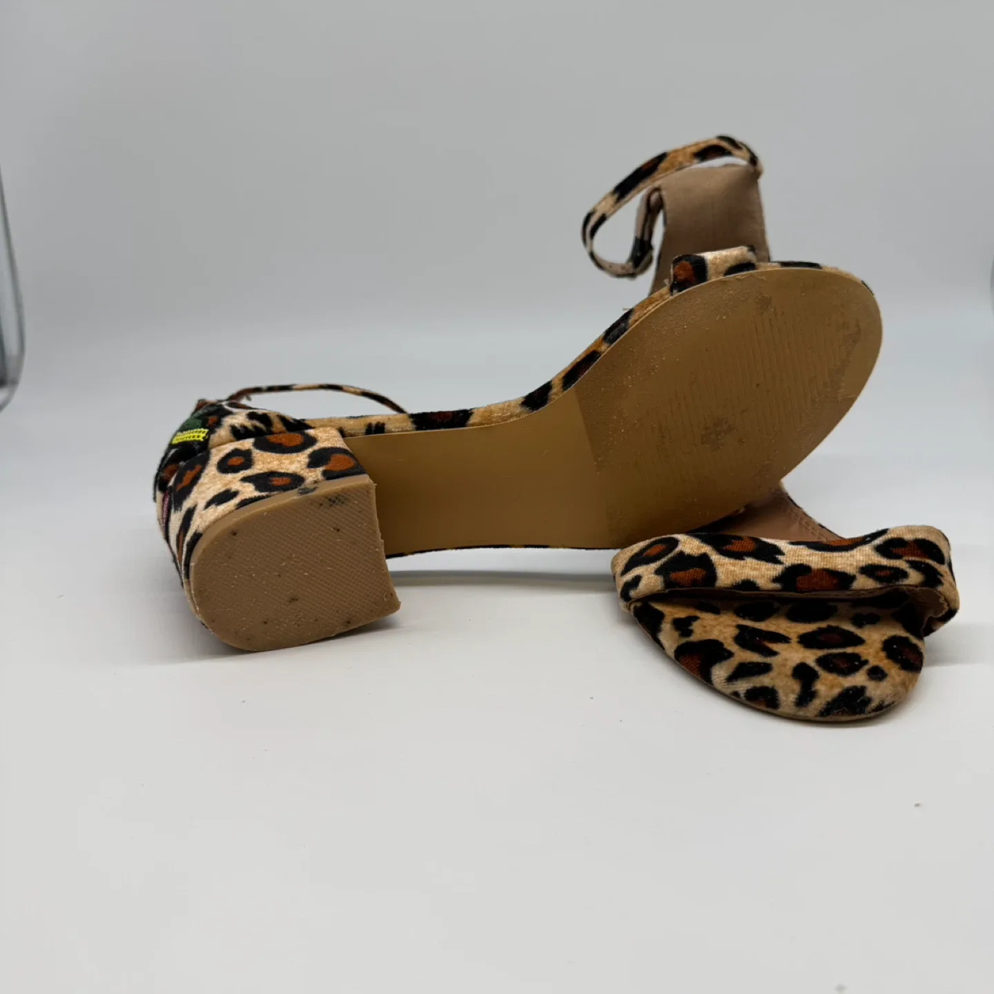 Le Château Leopard Print Block Heel Sandals – Size 9 – Like New image indicator(7)