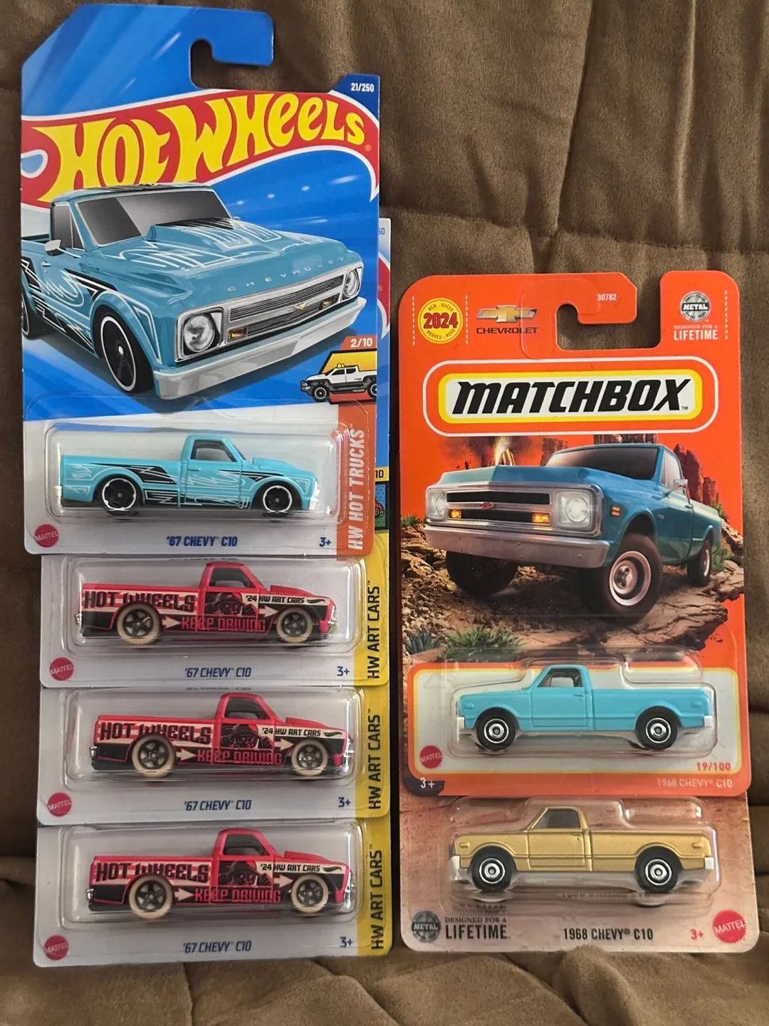Hot Wheels & Matchbox Chevy C10 Trucks set thumbnail