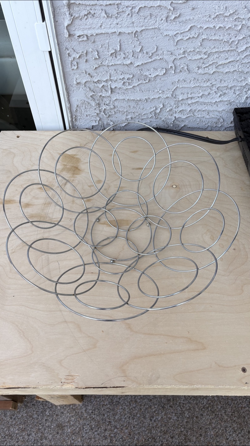 Metal Wire Decorative Bowl & Blue Water Cooler