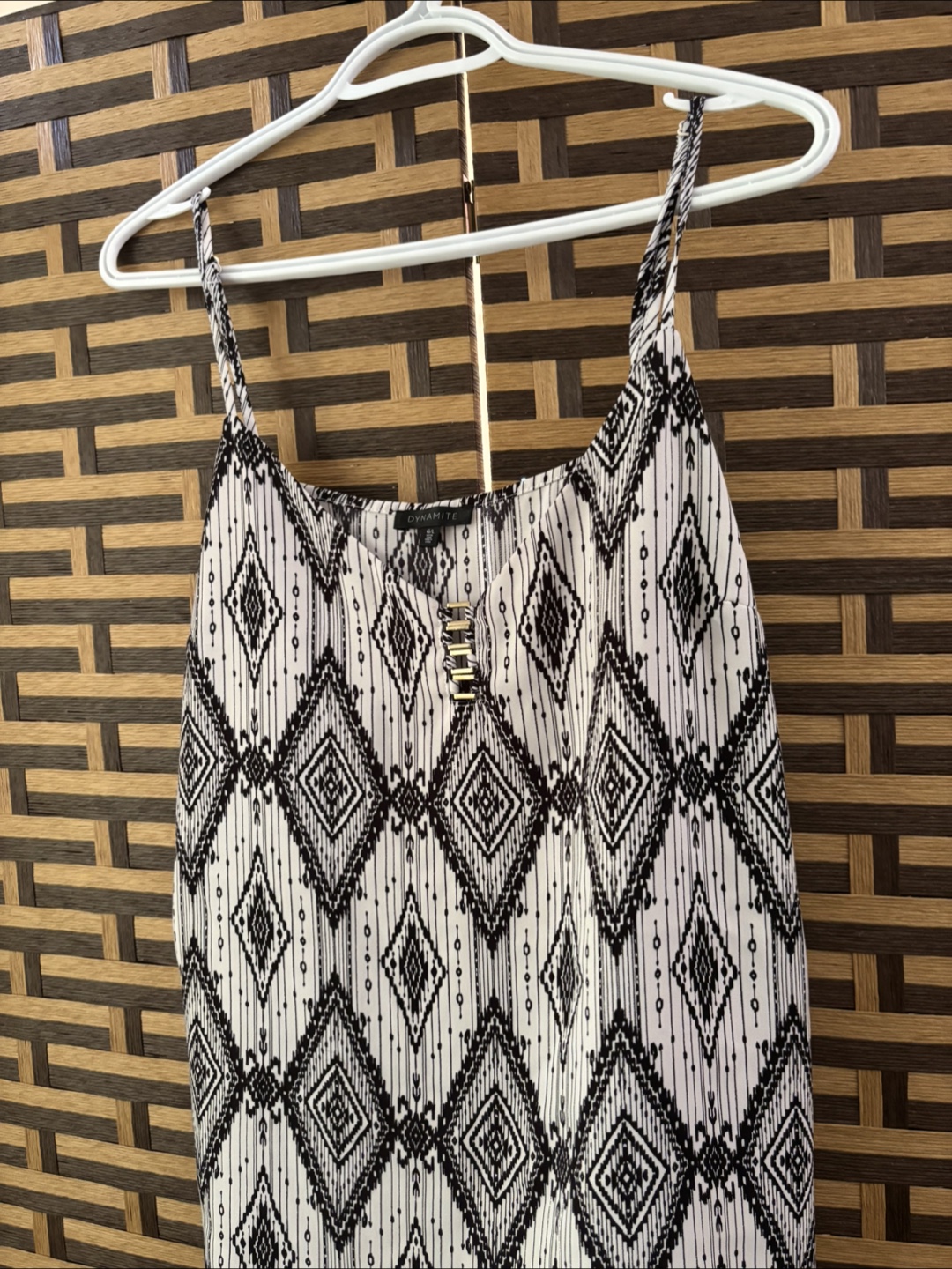 Dynamite Black & White Tank Top - Size L - photo 4