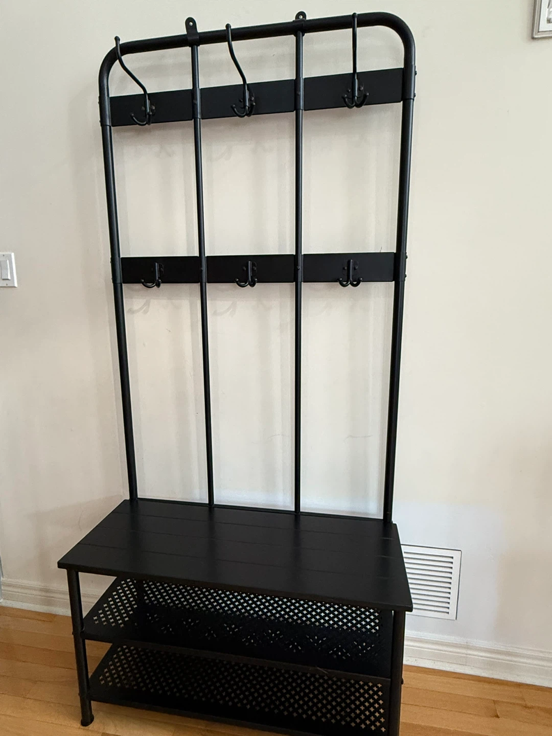 🥕Coat Rack w/ Bench seat and Shoe Storage-great condition