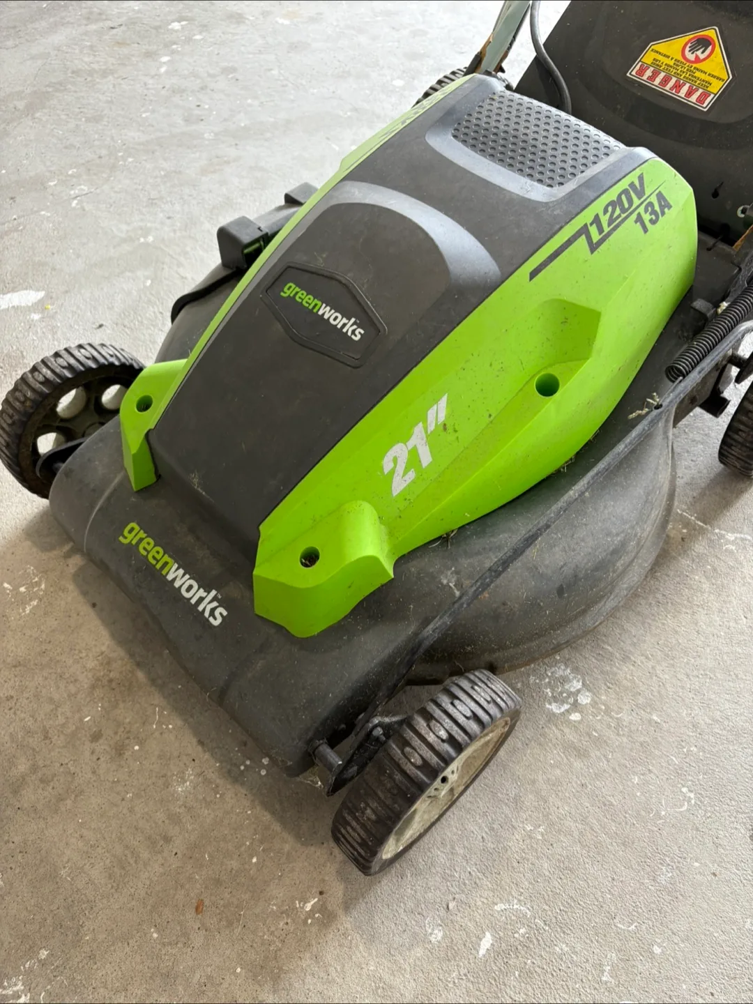 Greenworks 21" Electric Corded Lawn Mower ***Excellent Condition image indicator(3)