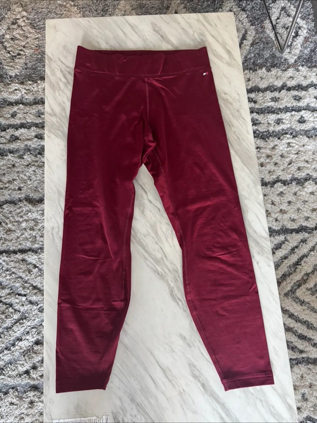 Tommy Hilfiger Burgundy Leggings thumbnail