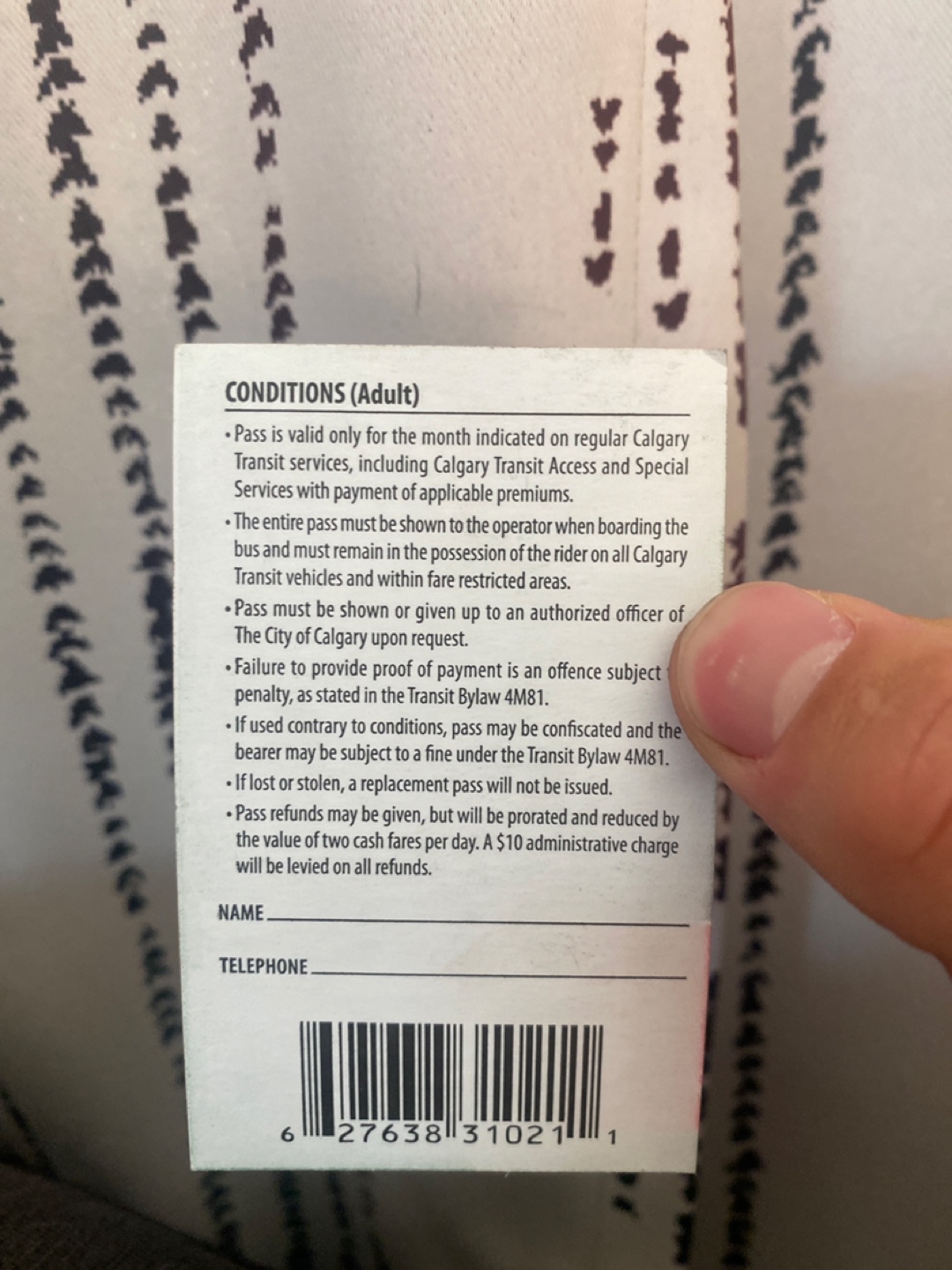 Calgary Transit Adult September Pass - 2025 - photo 2