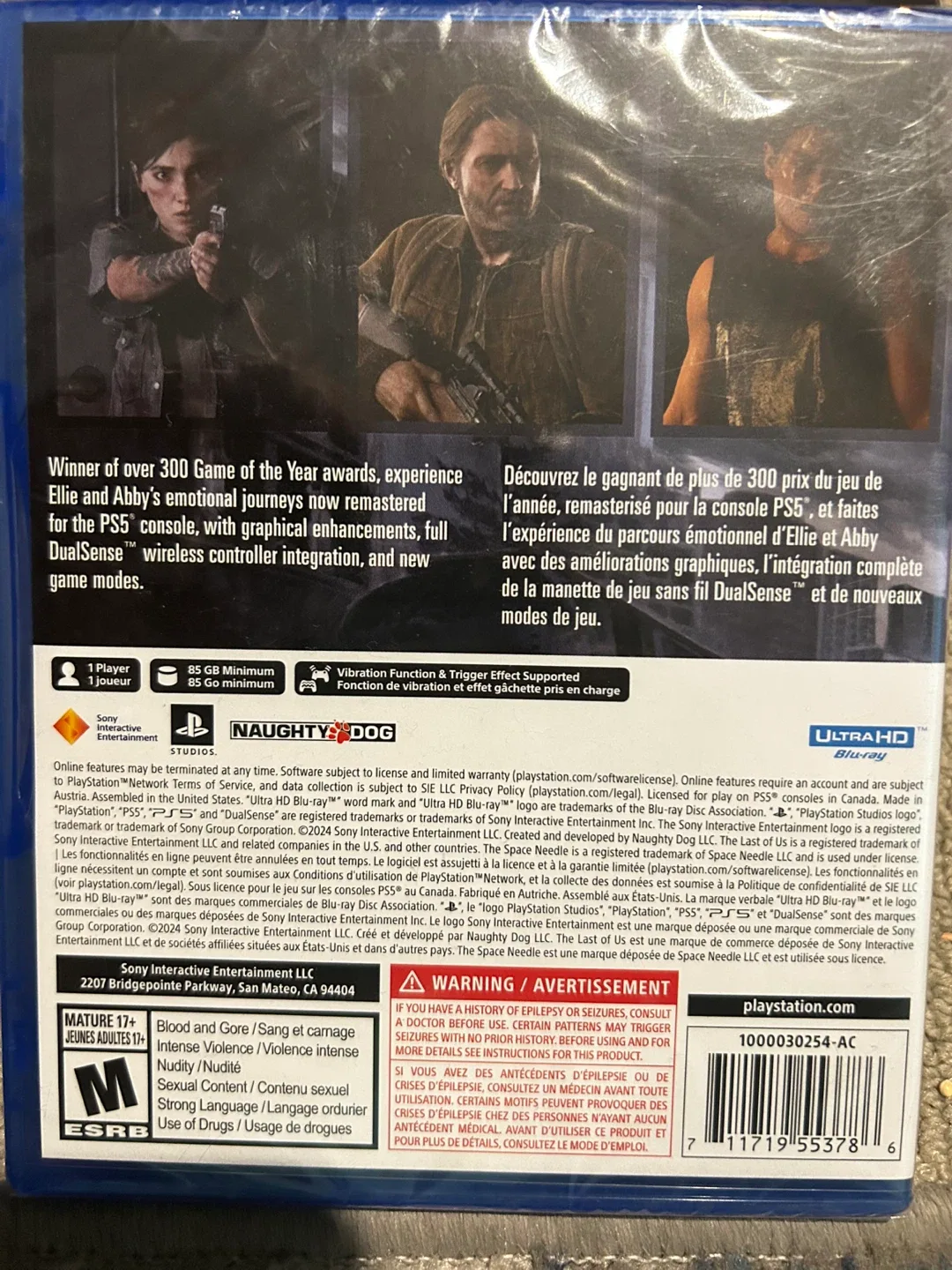 New Sealed PlayStation PS5 Game The Last of Us Part 2 Remastered image indicator(5)