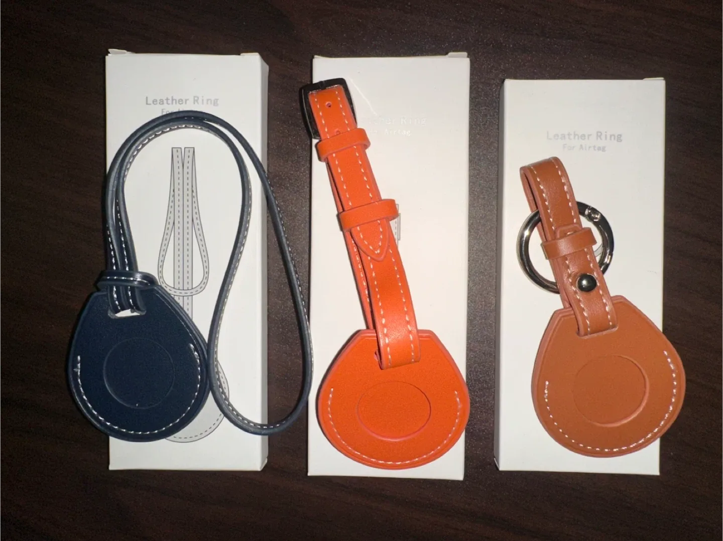 Faux Leather AirTag Holders – $7 each (Price Negotiable)
