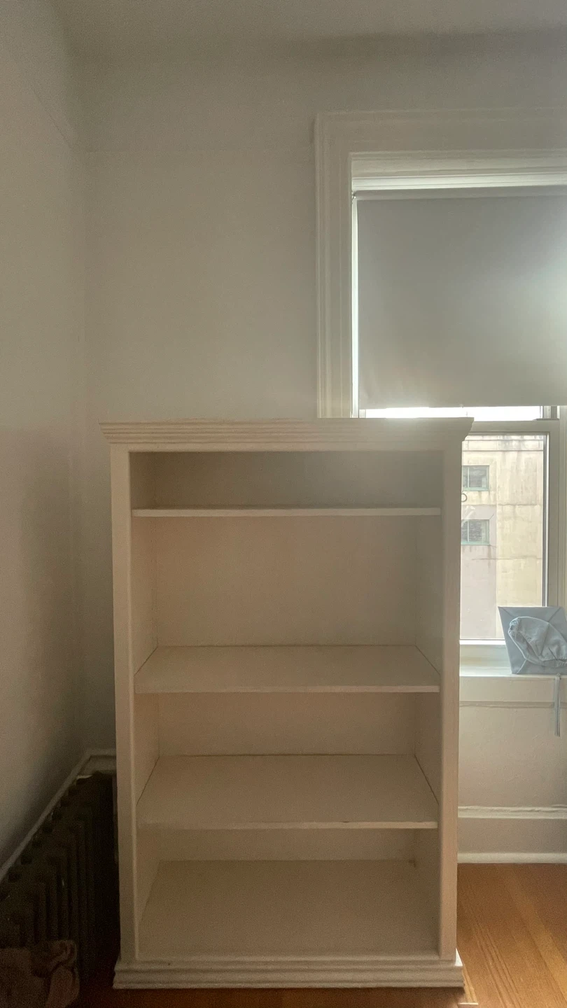 White Wooden Bookcase - photo 2