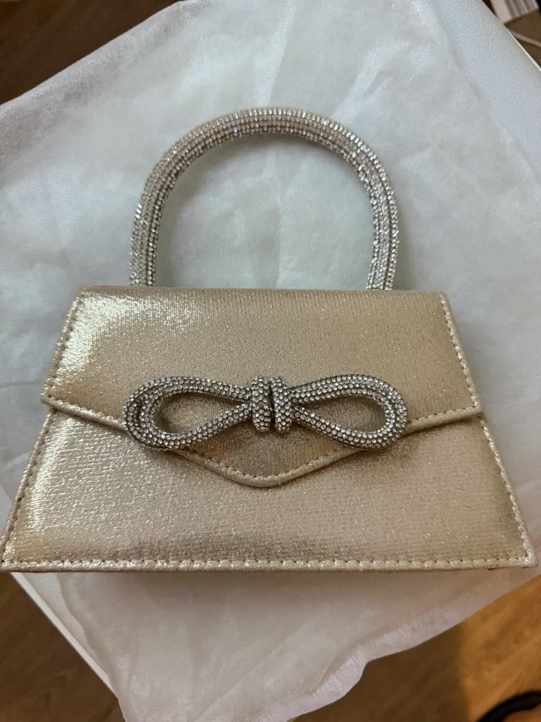 Steve Madden Bmachy Gold Clutch thumbnail