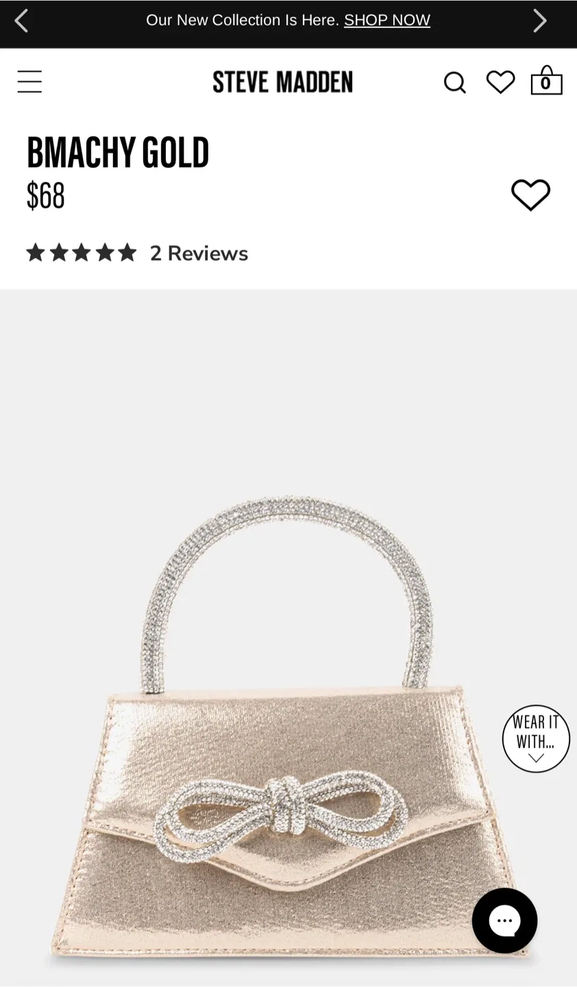 Steve Madden Bmachy Gold Clutch image indicator(4)