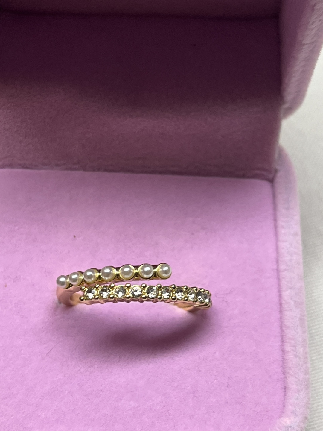 Ring with Pearls and Rhinestones - photo 5