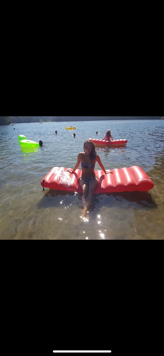 2x Floaty inflatable lake pool vacation river camping image indicator(7)