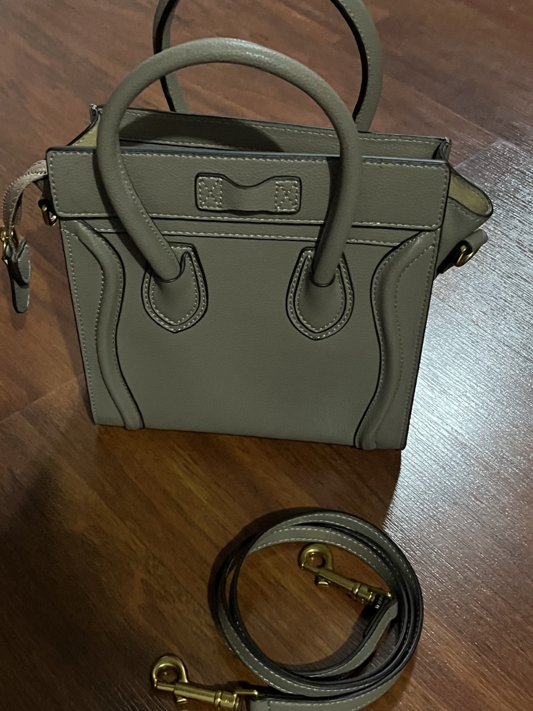 Celine Nano Luggage Bag - Taupe - photo 3