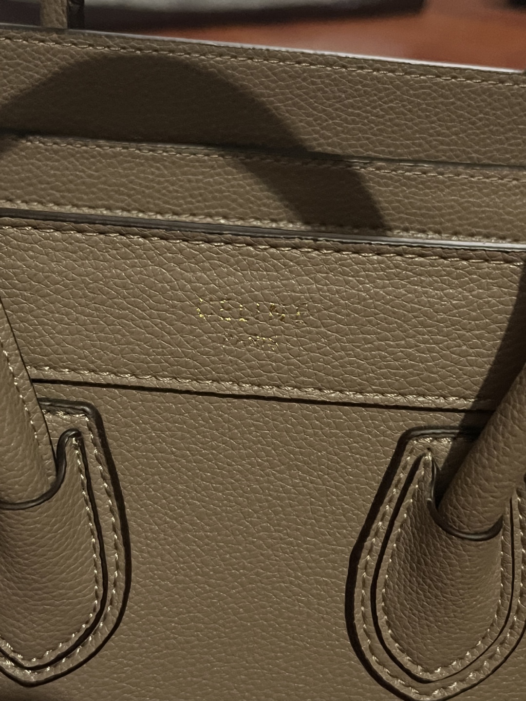 Celine Nano Luggage Bag - Taupe - photo 2