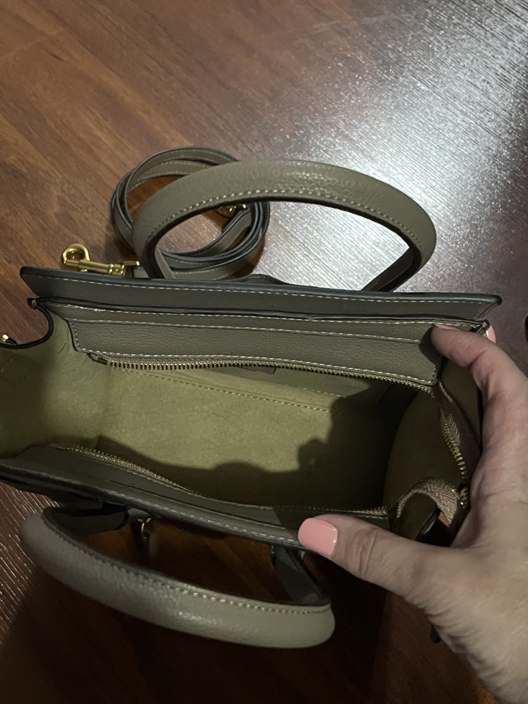 Celine Nano Luggage Bag - Taupe - photo 4