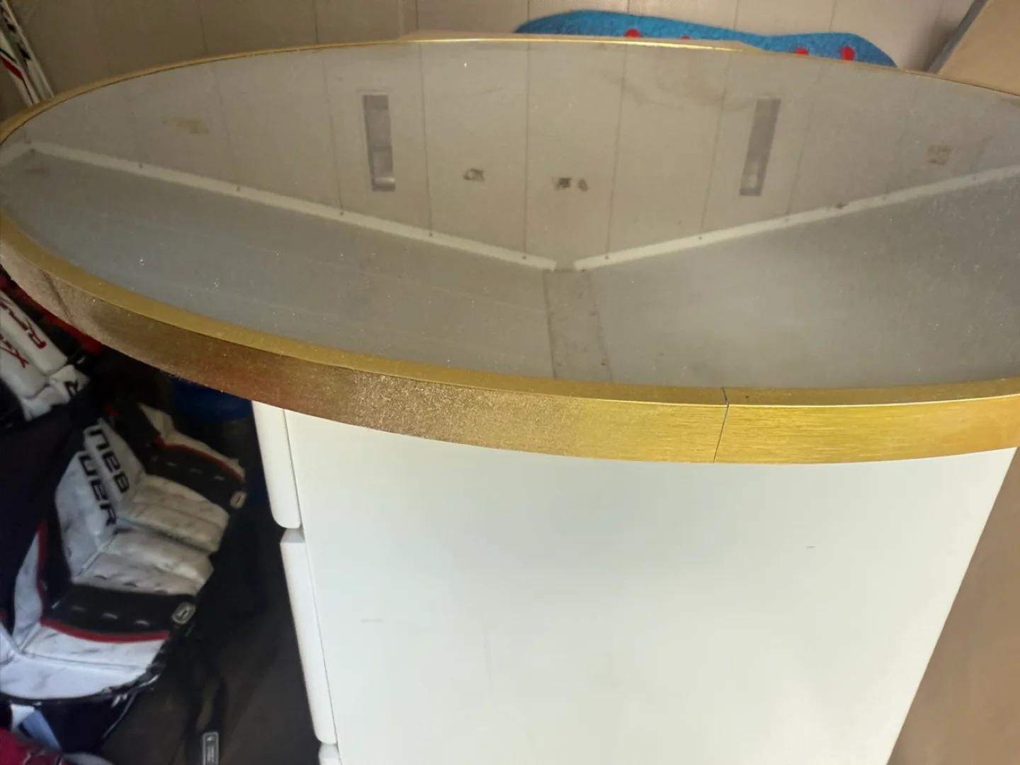 Round Gold Framed Mirror image indicator(2)