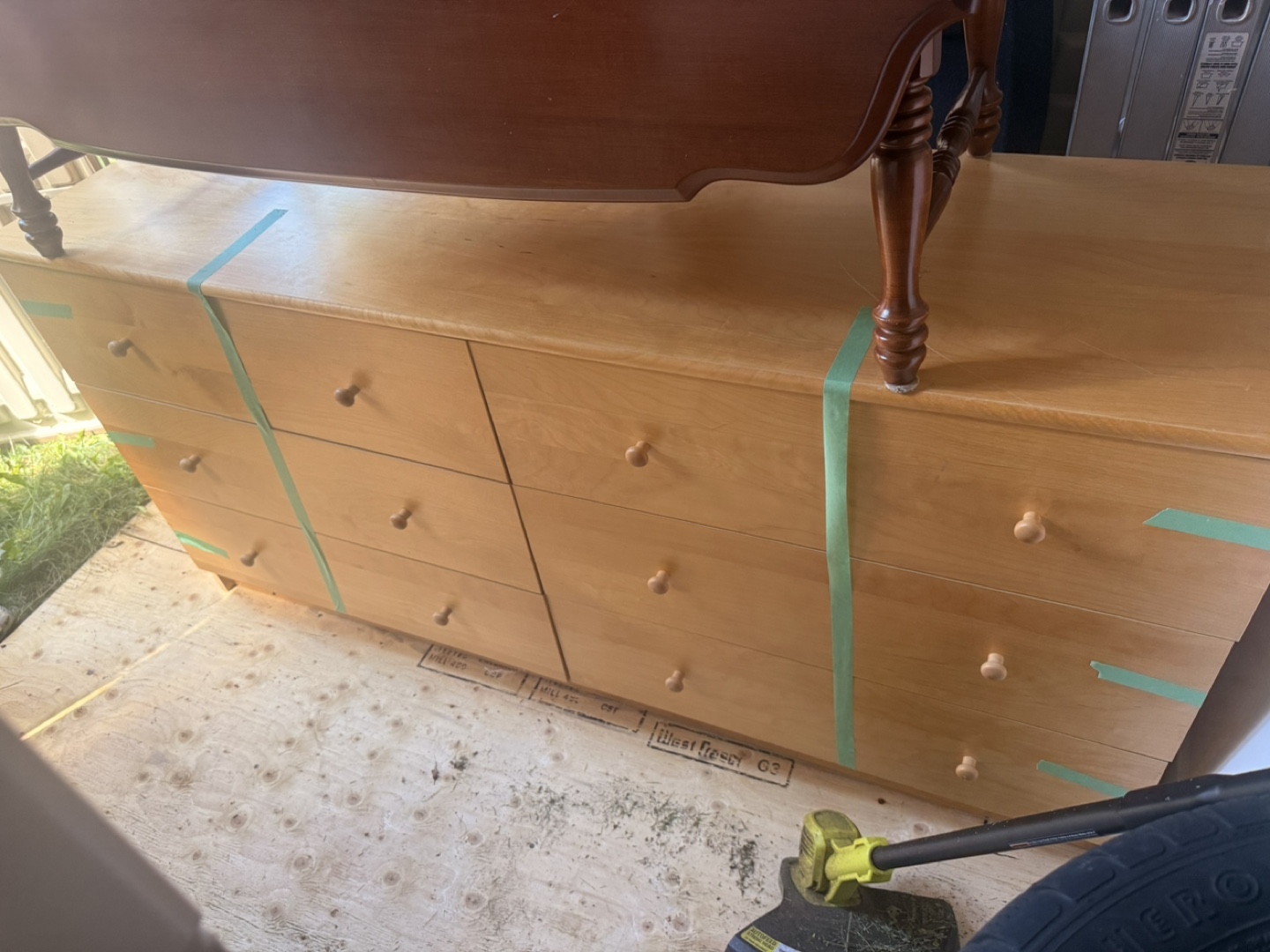 IKEA Beech laminated Dresser & Night Table