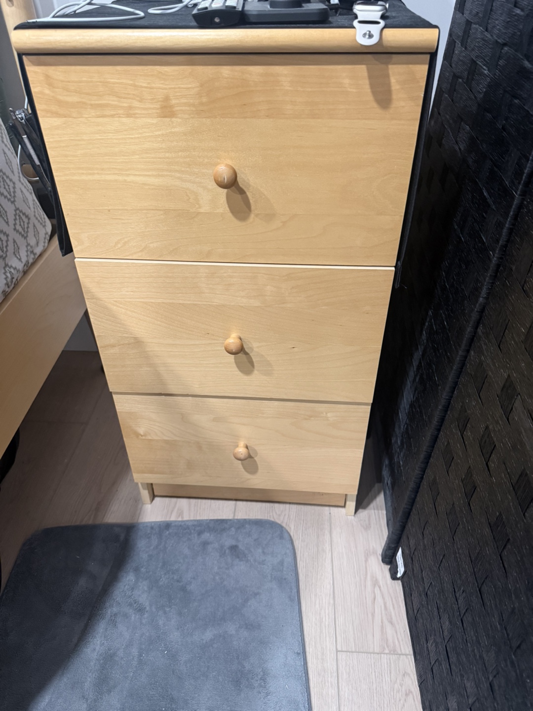 IKEA Beech laminated Dresser & Night Table - photo 3