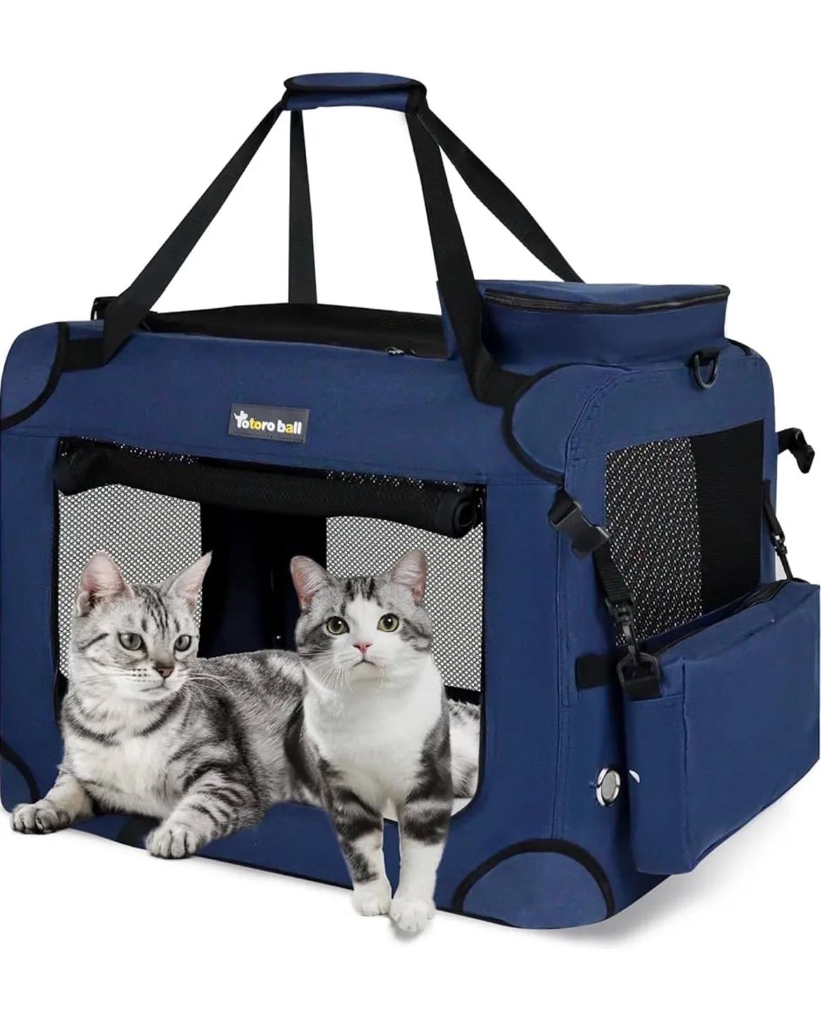 Totoro Ball XL Crate for Cats/ Small Dog - Blue thumbnail