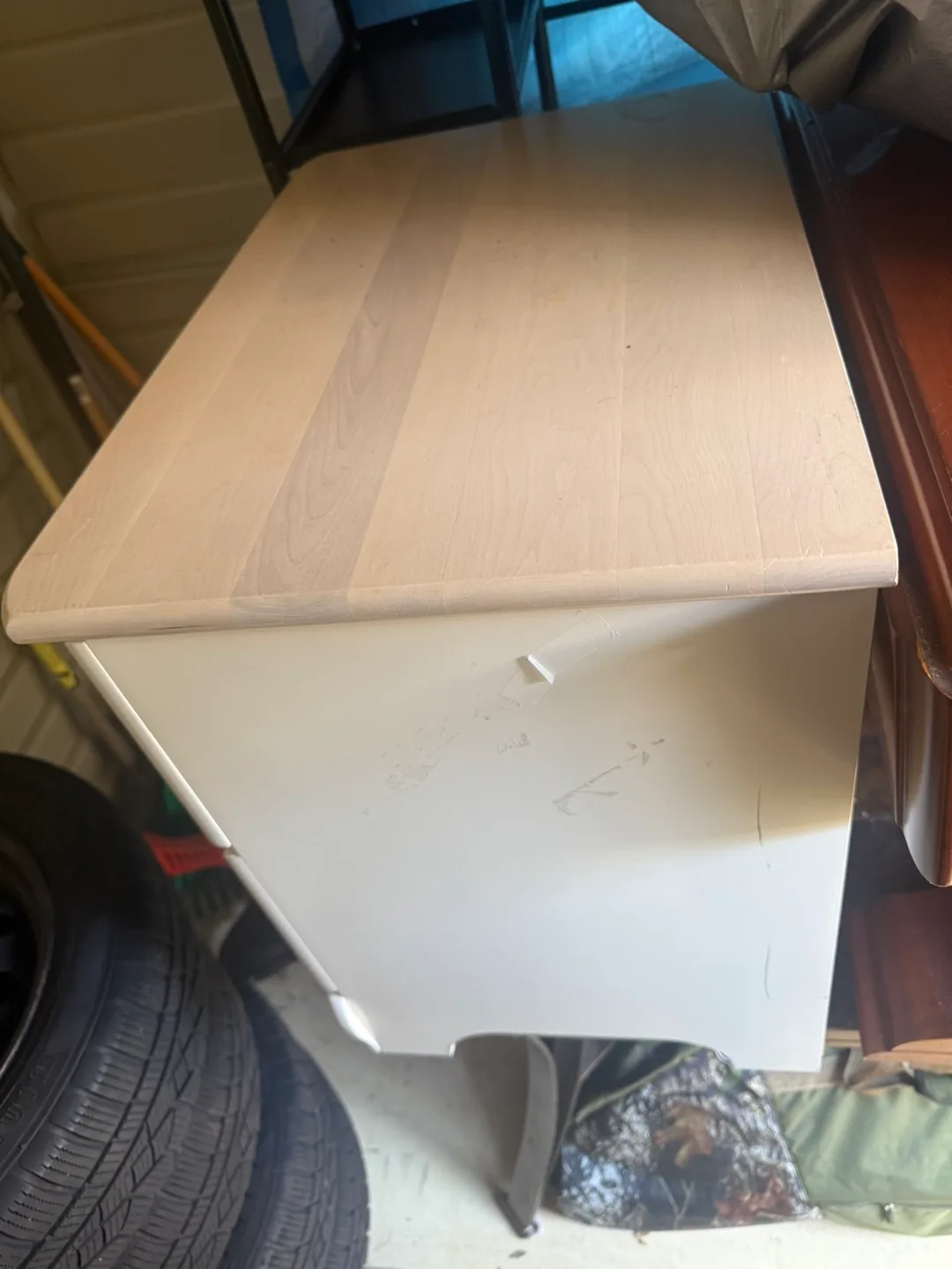 White 5-Drawer Dresser & 2-Drawer Night Table image indicator(3)