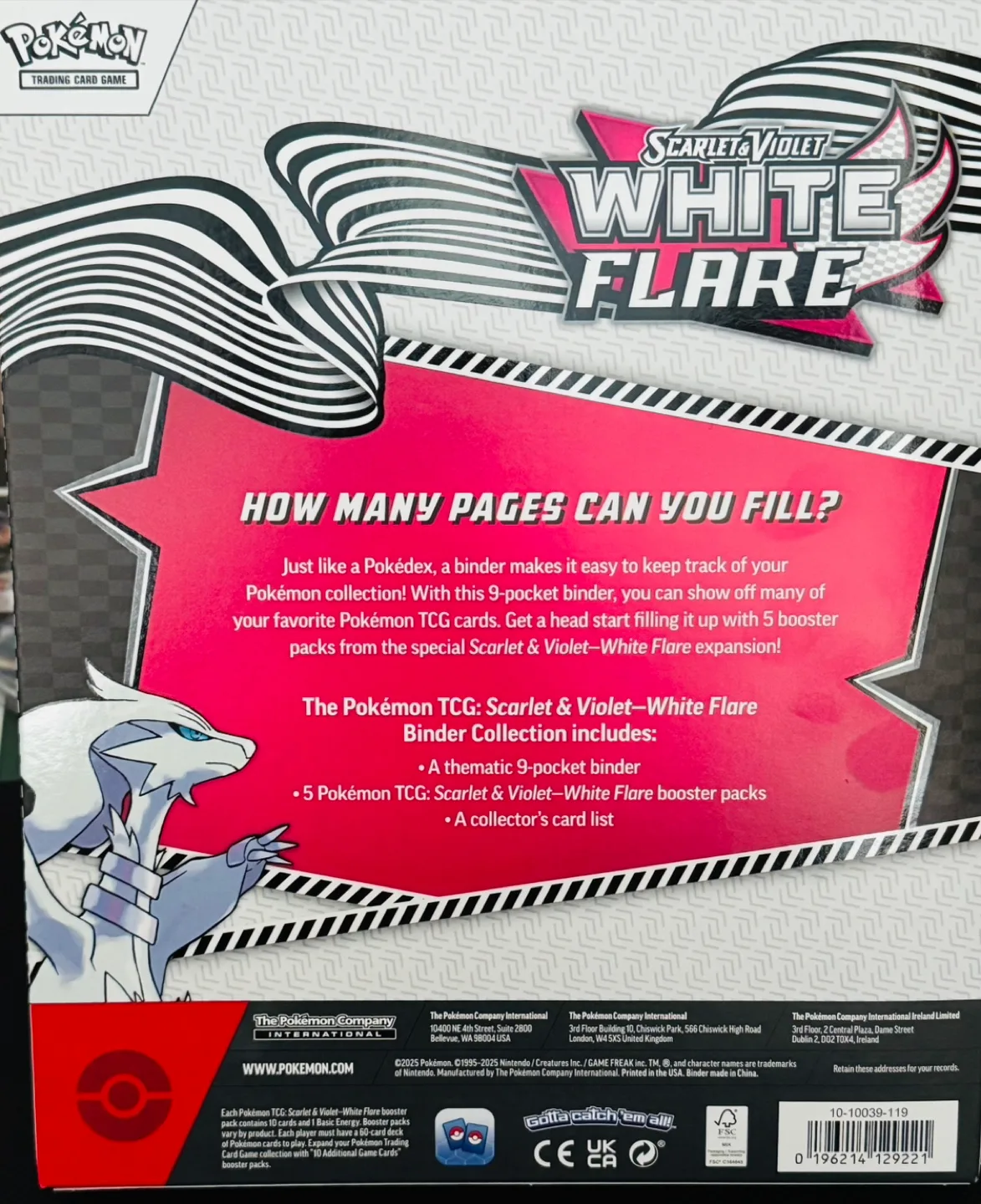 Pokemon White Flare Binder Collection image indicator(2)