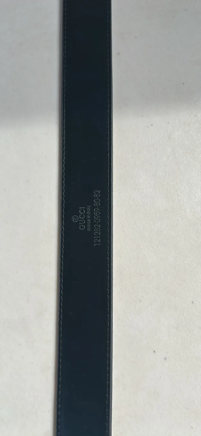 Gucci Black Leather Belt Size 46/115 image indicator(3)