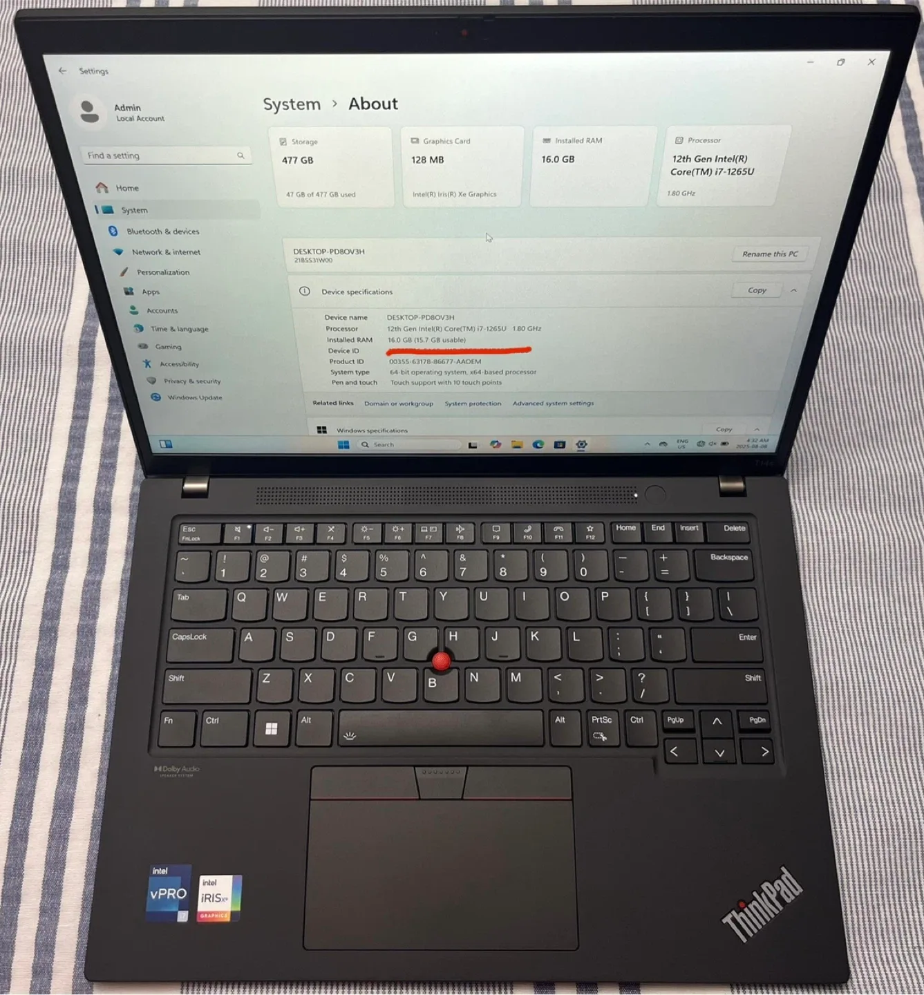 Lenovo T14s Gen 3 Laptop - i7 image indicator(2)