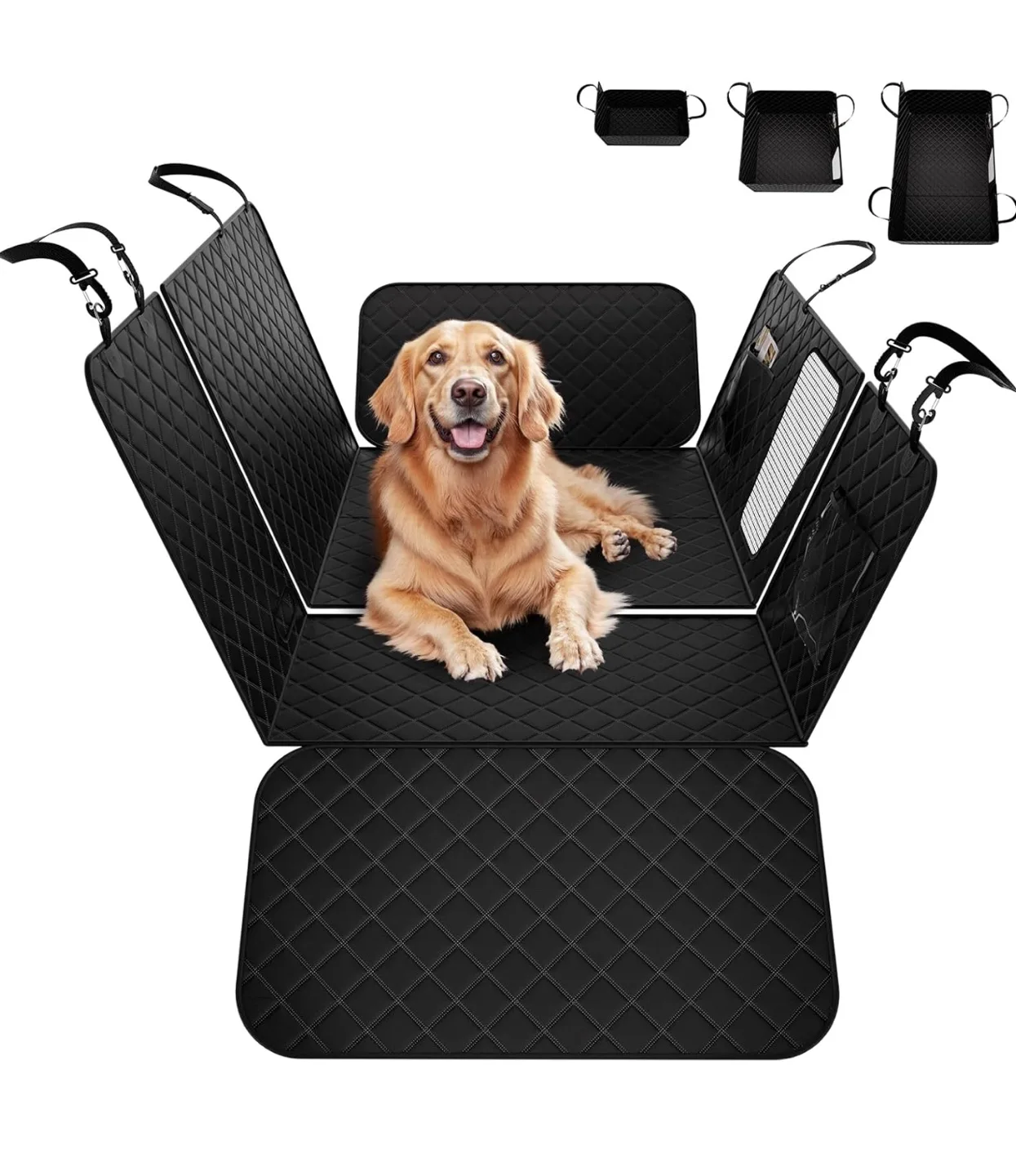 Gardner Pet Dog Car Seat Cover for Back Seat with Hard Bottom thumbnail