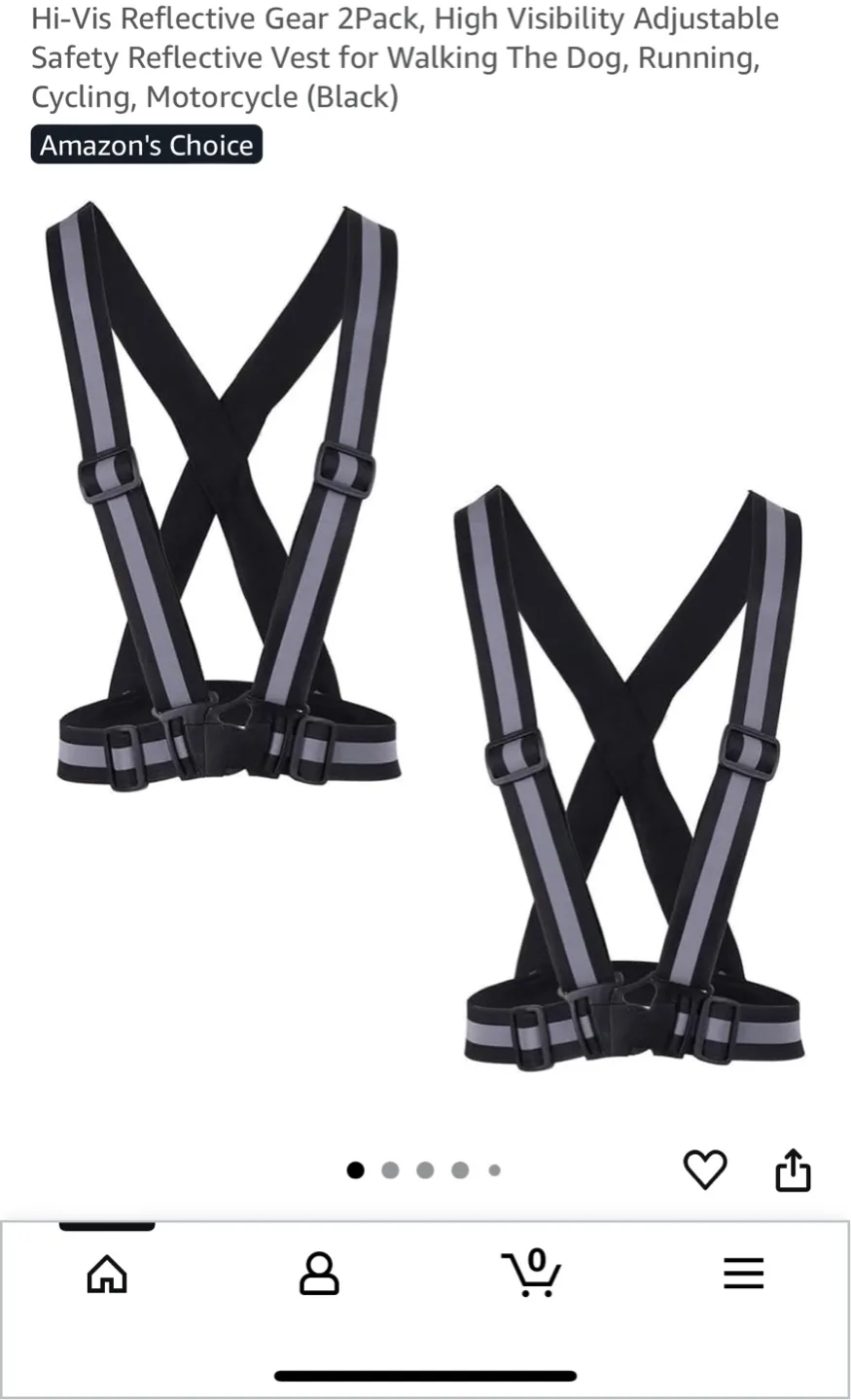 Reflective Safety Vest - 2 Pack