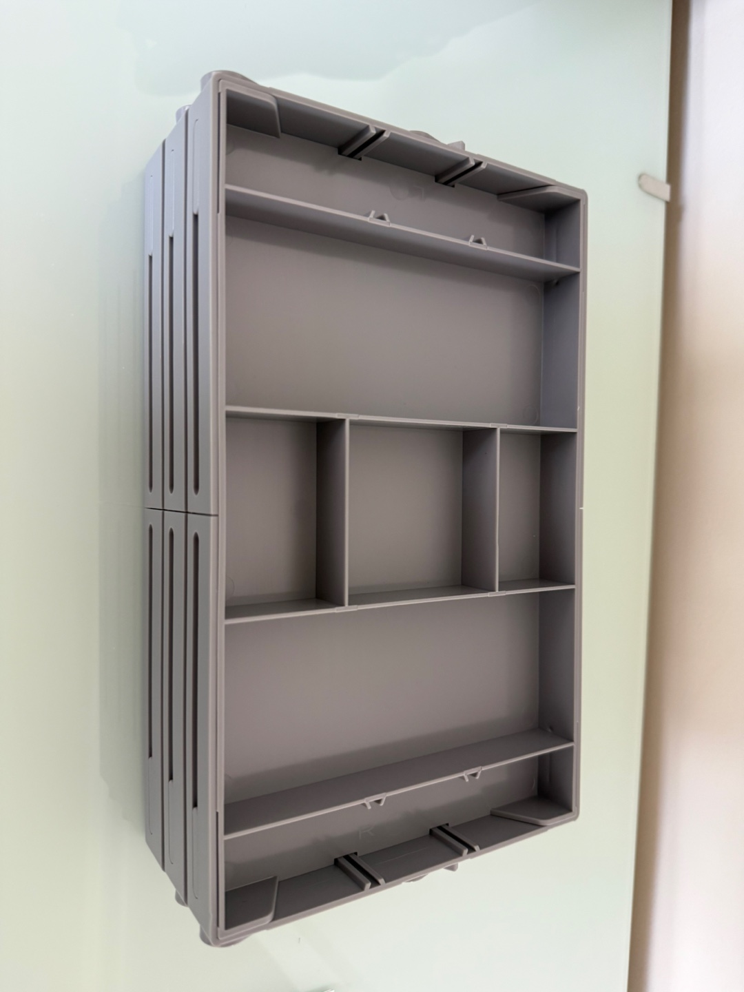Grey Stackable Storage Drawer Organizer - photo 4