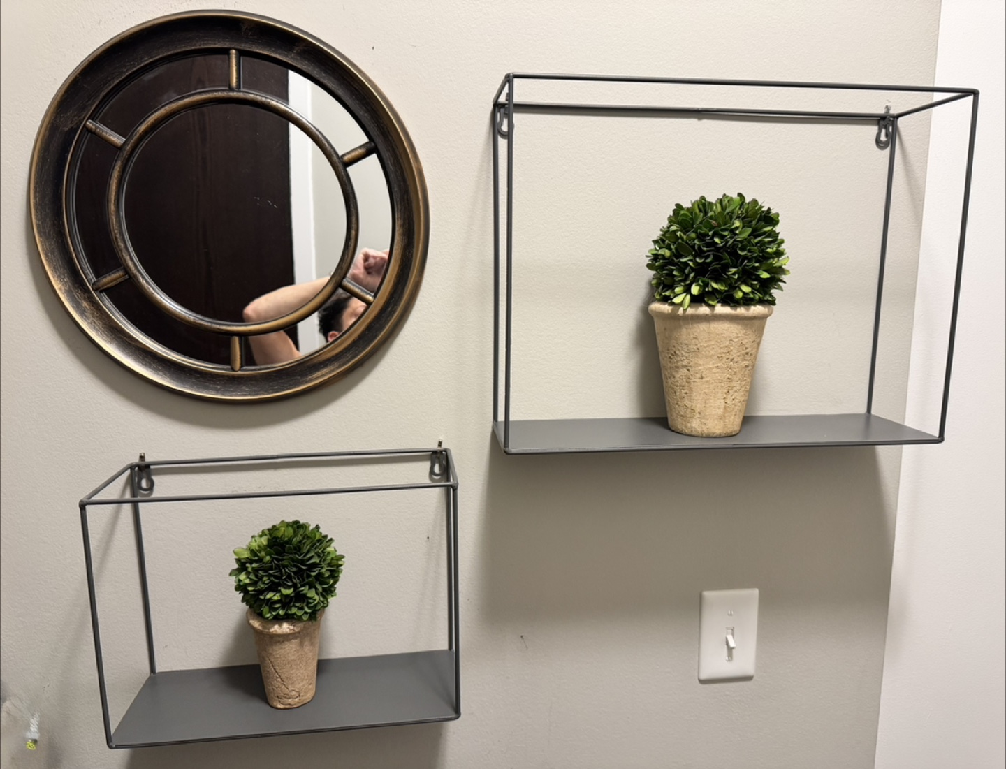 Mirror and Shelves Set - Home Decor