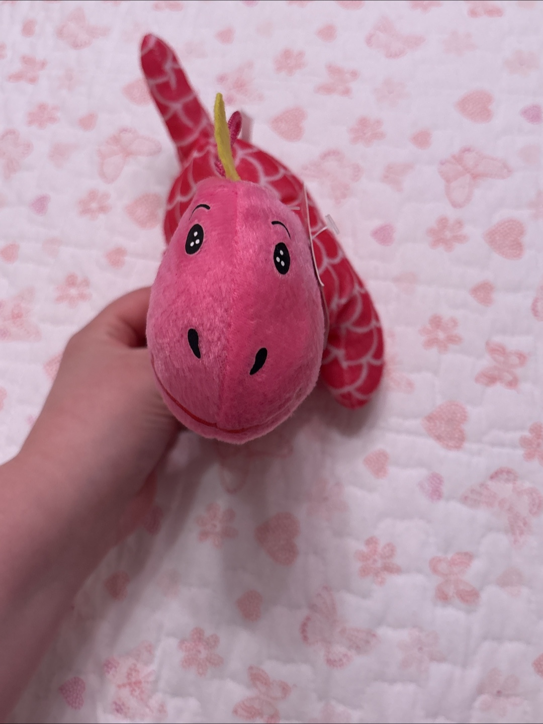#gifting Big Toys Dino Plush - Pink & White - photo 2