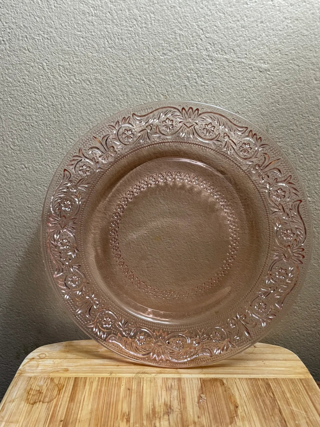 Pink Glass Plate thumbnail