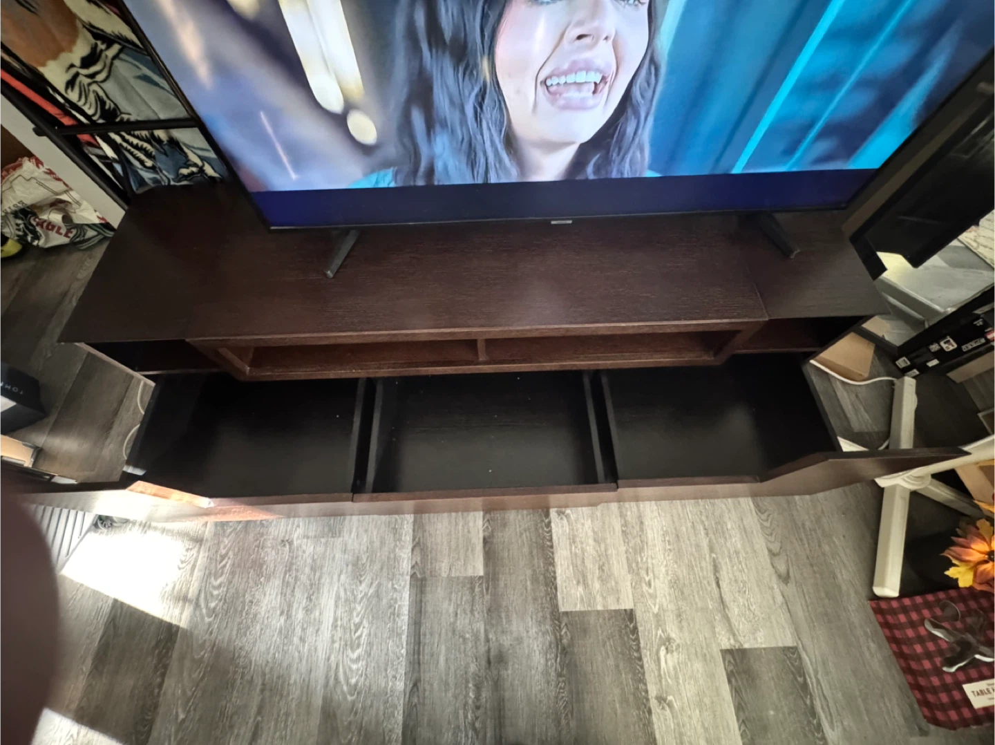 Brown Media Console TV Stand - photo 4