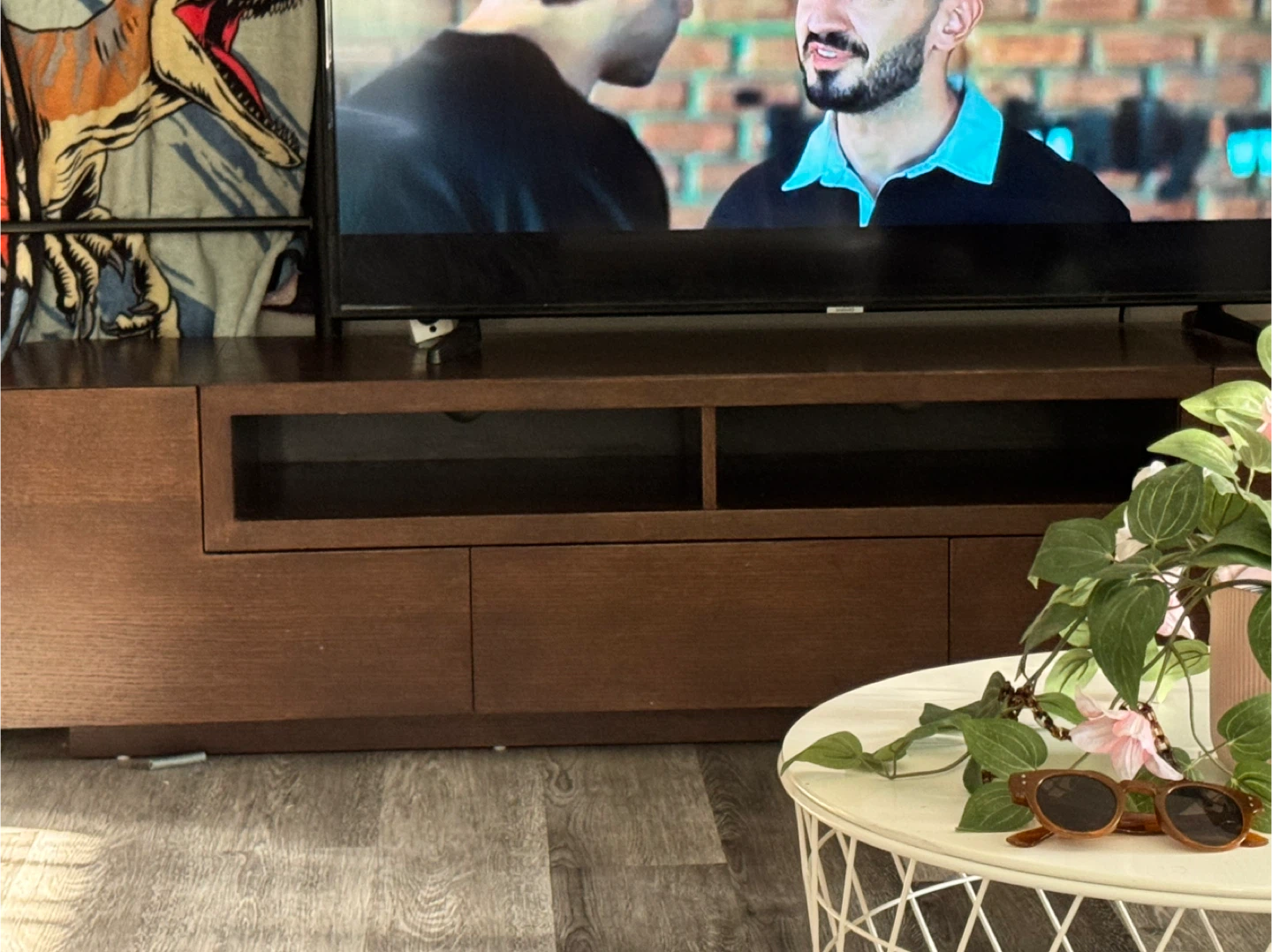 Brown Media Console TV Stand - photo 2
