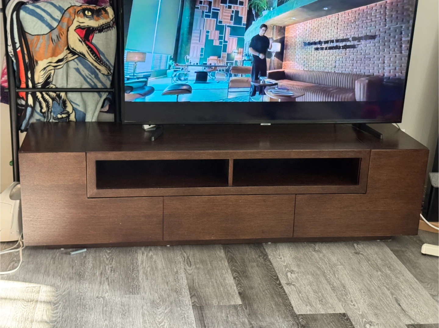 Brown Media Console TV Stand - photo 3