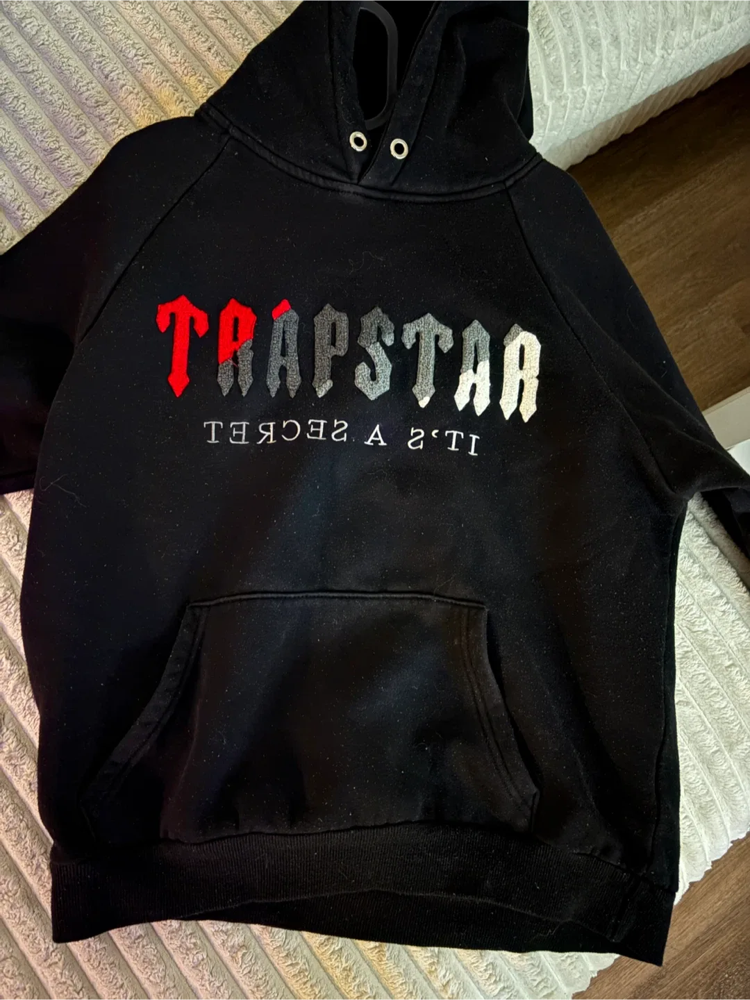 Trapstar Black Hoodie thumbnail